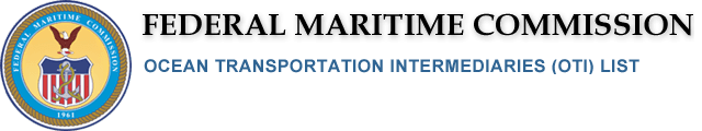 Federal Maritime Commission NVOCC
